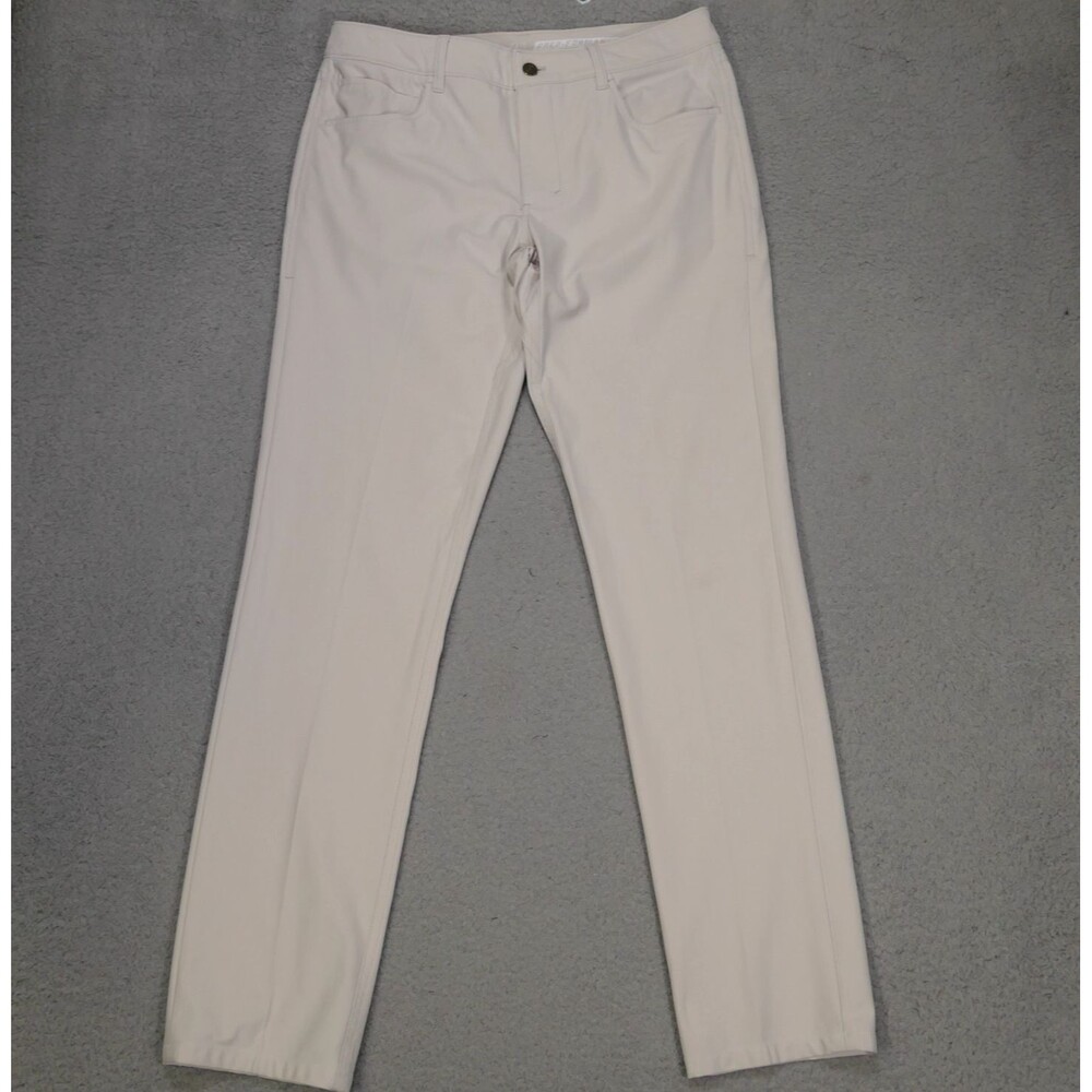 Johnnie-O Prep Formance Pants Mens 32x32 High Tide Beige Golf Travel